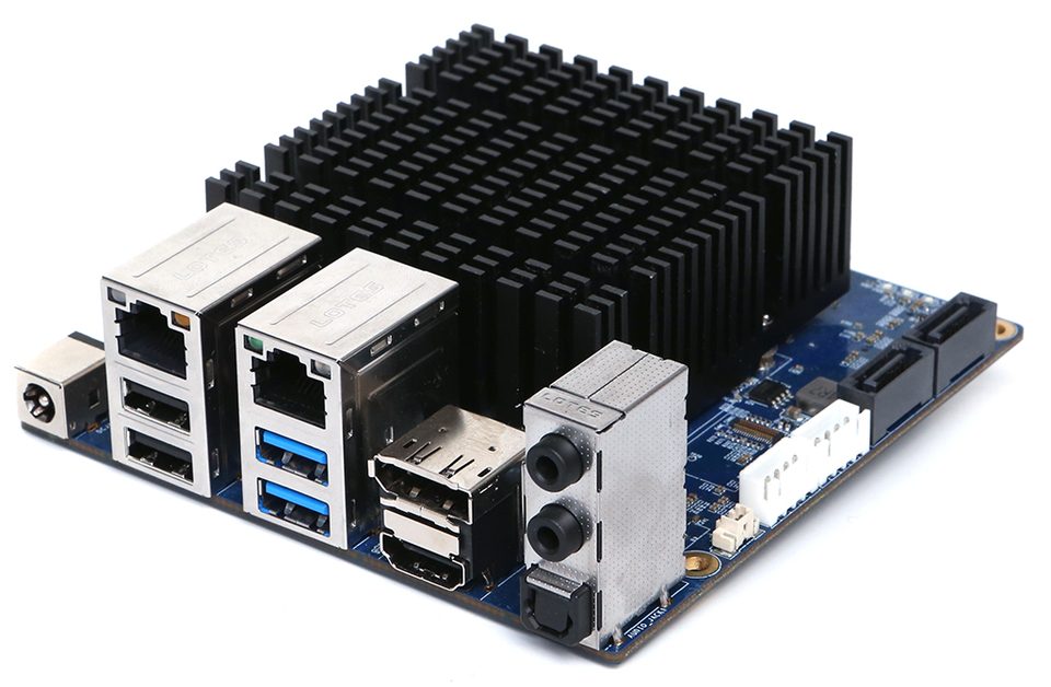An ODROID-H2 single board computer, the same x86 board family as the Odroid H4