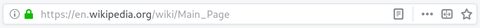 A browser address bar with a web address typed in