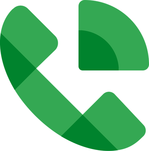 The Google Voice app icon, a green telephone handset