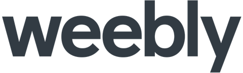 The Weebly logo in blue letters on a white background