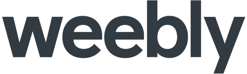 The Weebly logo in blue letters on a white background